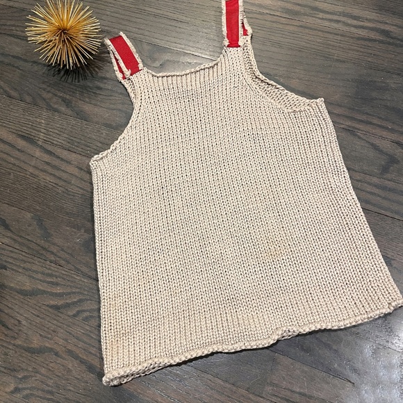 Anthropologie Intropia Piedra Linen Blend Knit Sweater / Tank Small - Picture 5 of 5